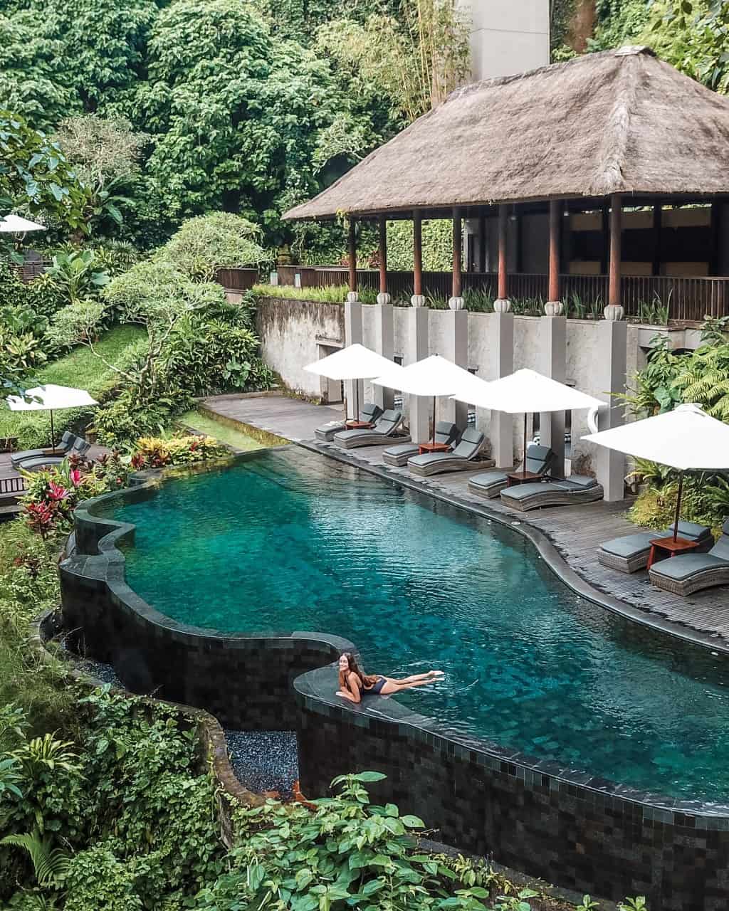 Maya Ubud Resort and Spa Infinity Riverside Pool