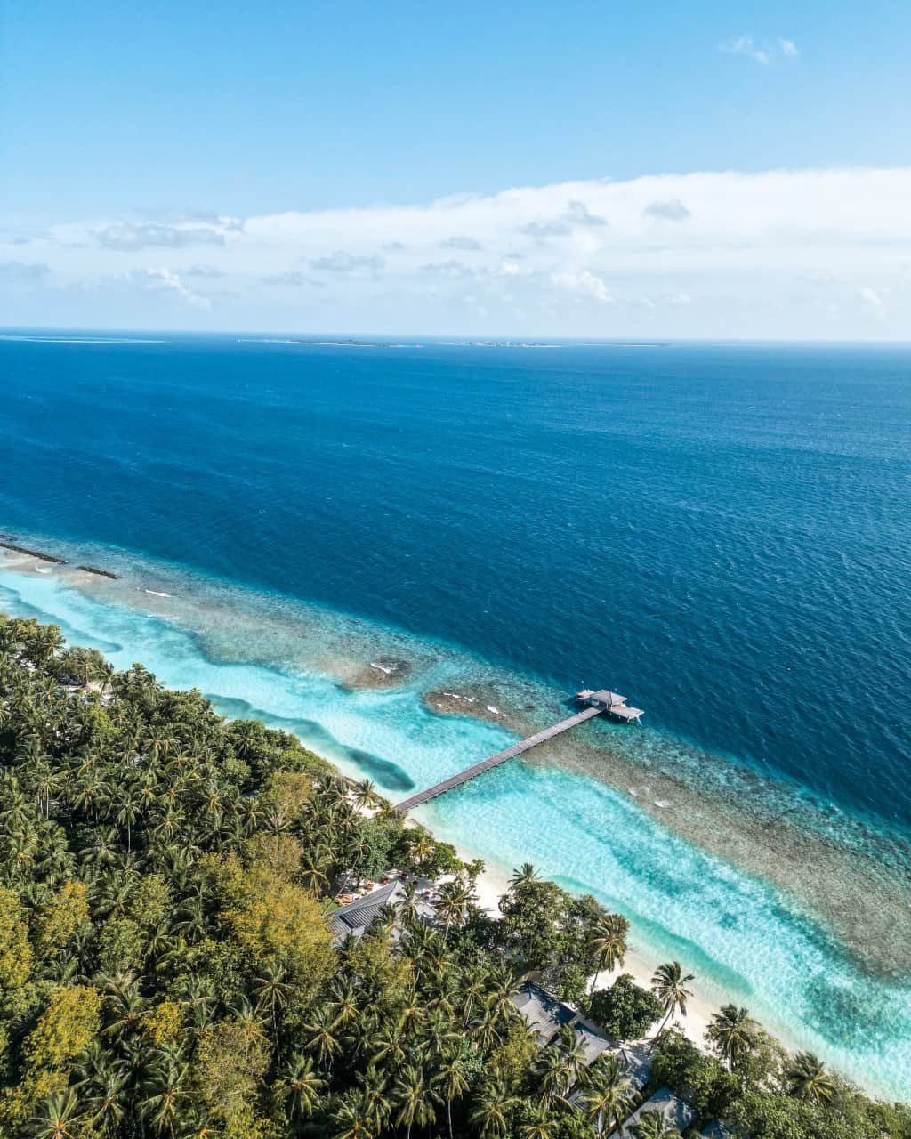 Royal Island Resort and Spa Jetty from Above