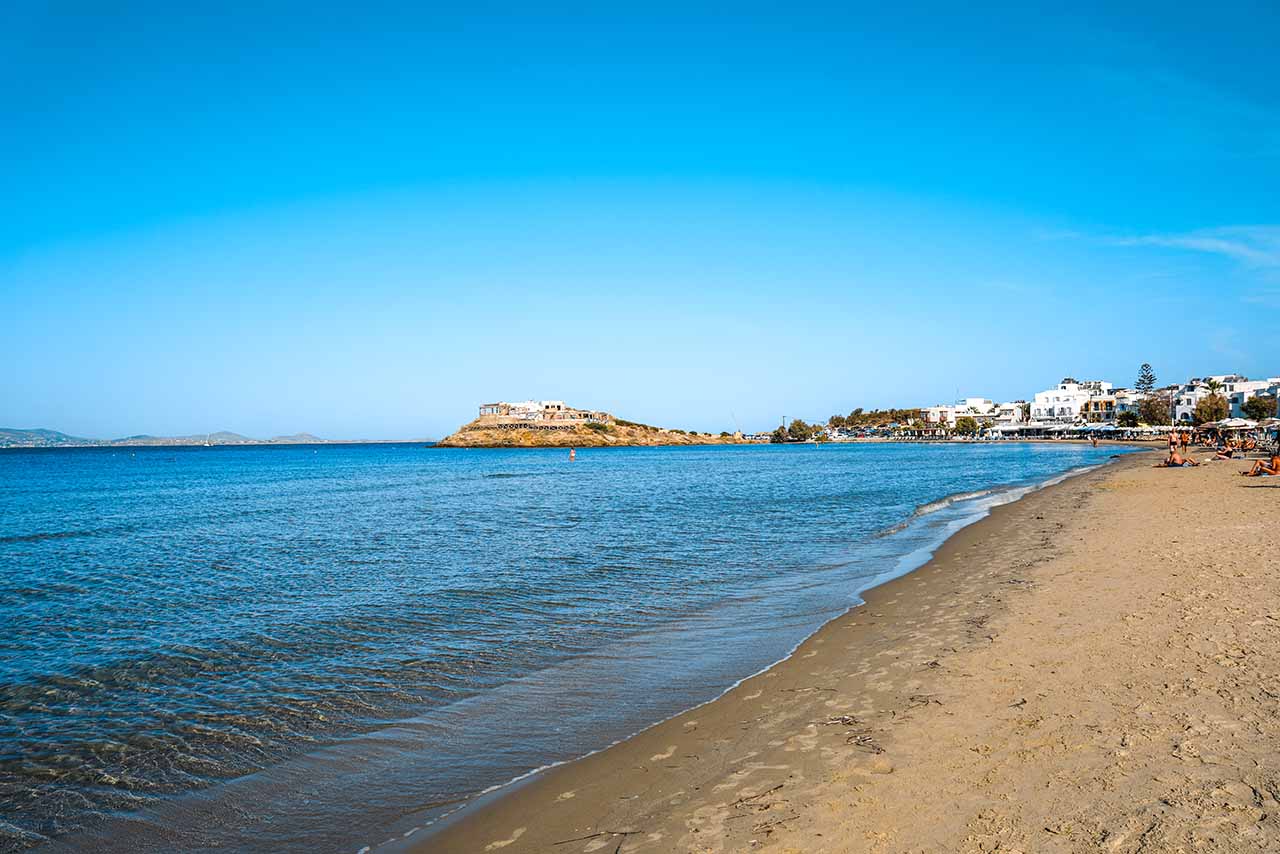 Agios Georgios Beach in Naxos Town