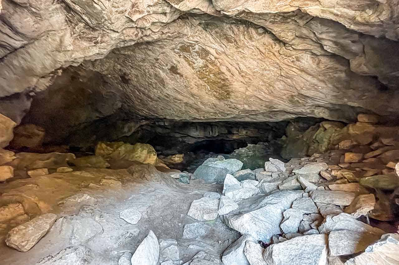 Inside of the Zas Cave in Naxos