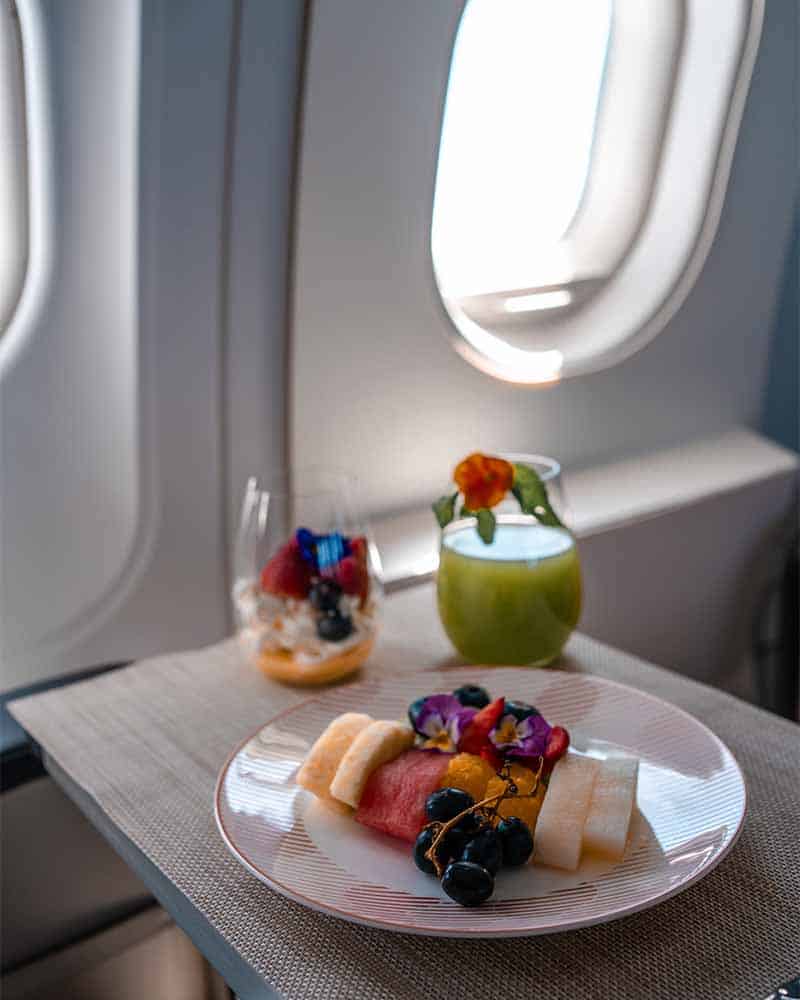 Delicious in-flight desserts