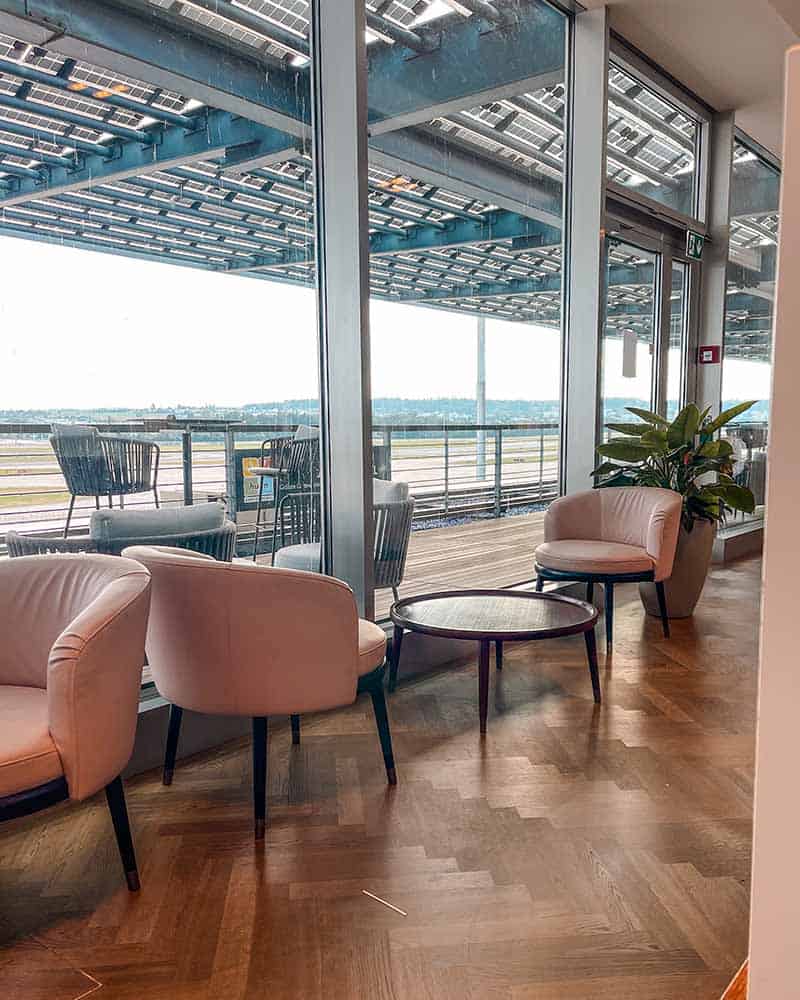 Airport Lounge in Zurich