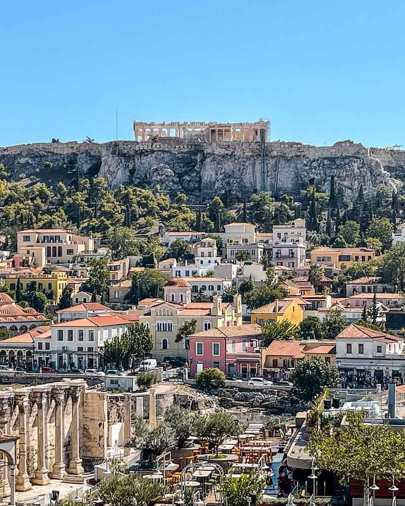 Acropolis view from Monastiraki